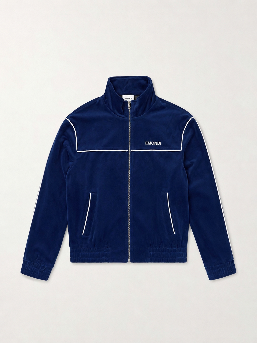 Royal Blue Velour Track Jacket