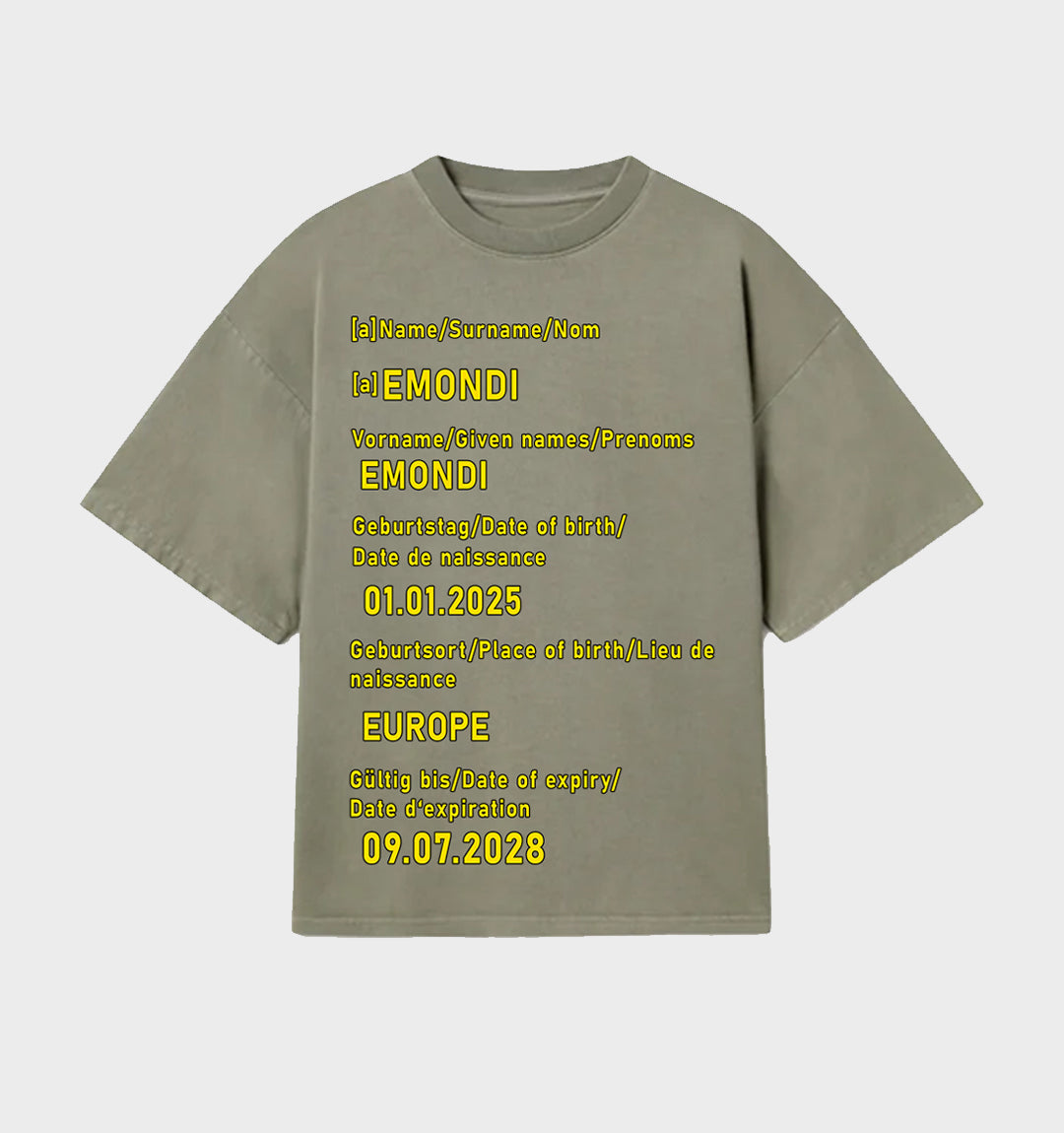 „ID-Card“ VINTAGE OLIVE GREEN